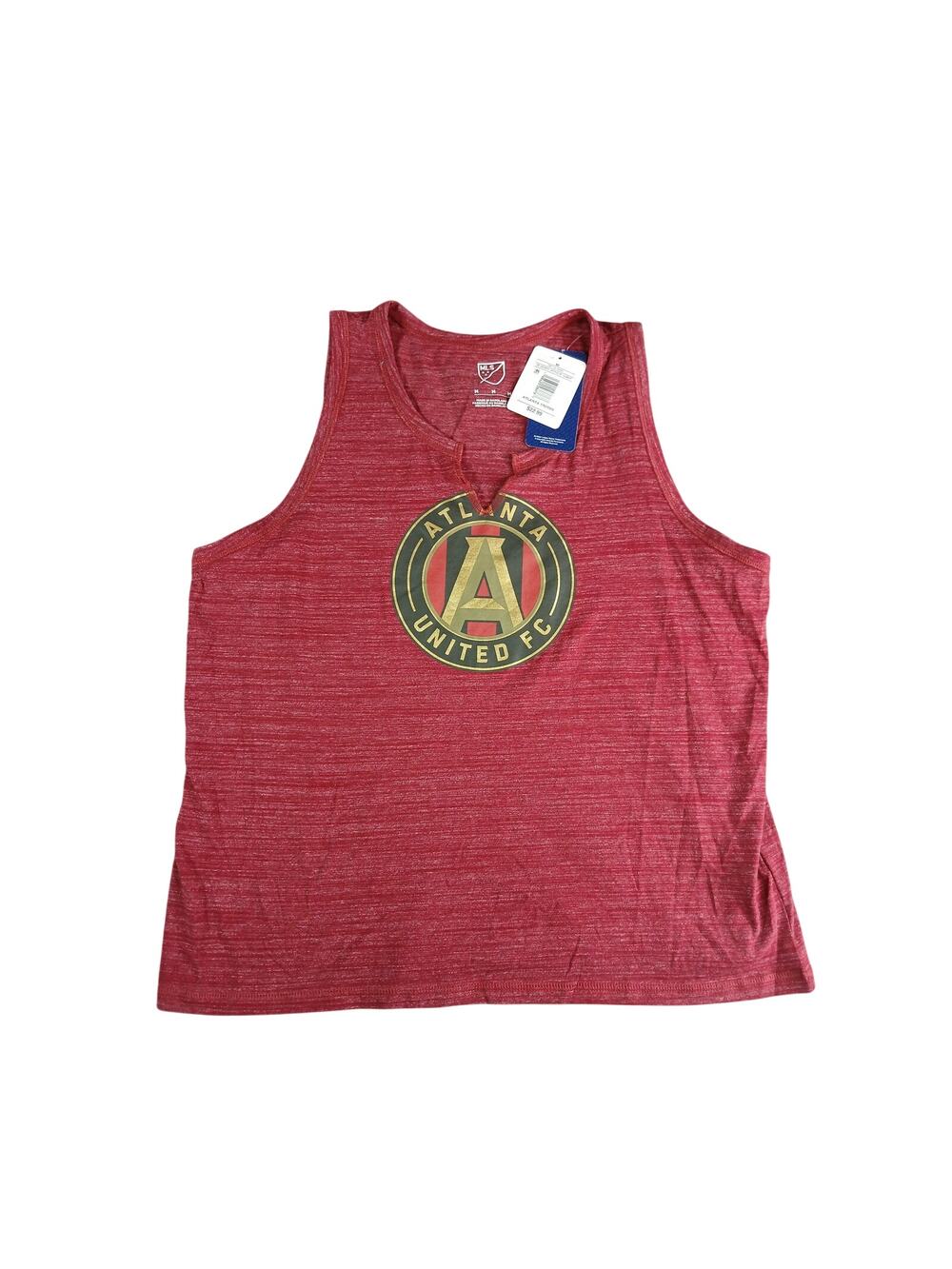 MLS Shirt Womens Medium Tank Top Red Atlanta United FC Soccer Athletic NWT